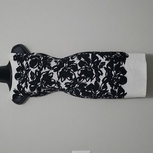 Black and White Floral Dress